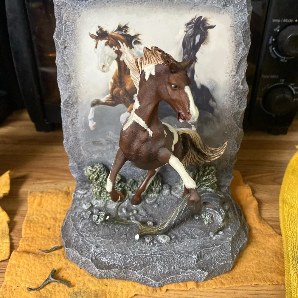Bradford Exchange Rolling Thunder horse figurine - Picture 3 of 4